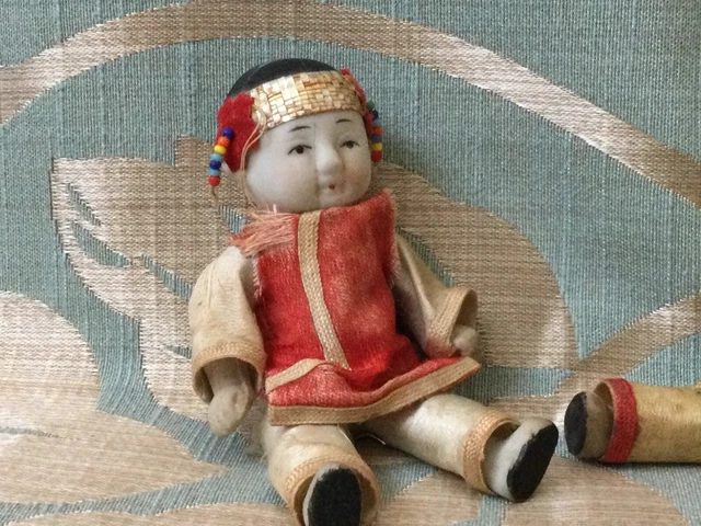 Couple De Poupées En Porcelaine 60 Cm - Fille Et Garçon - Bon état