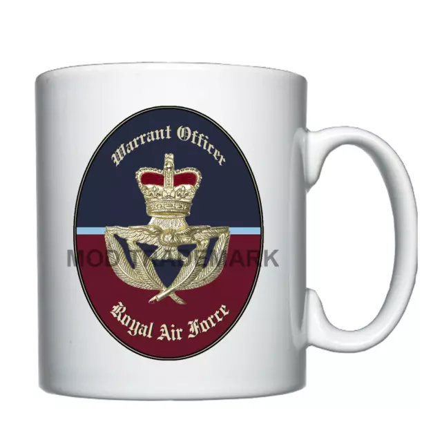 Royal Air Force warrant officer cap badge personalised mug