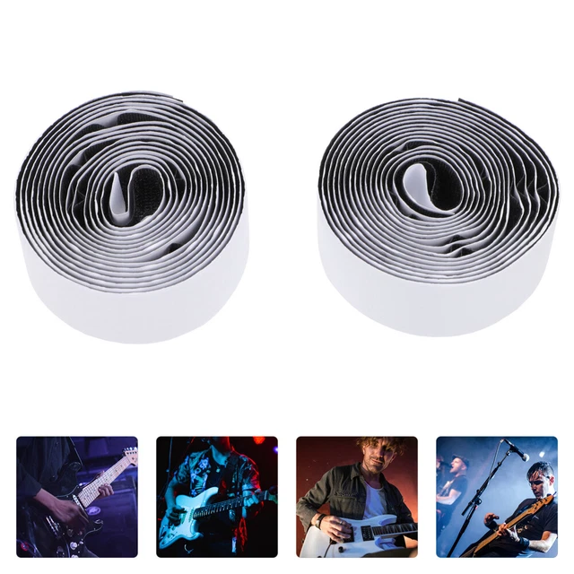 2 pegatinas para pedales de efecto ganchos de pedal de guitarra y anillo de aleación