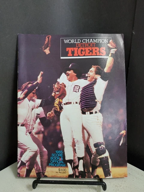 LIVRE DE SCORE DETROIT TIGERS 6-28-1985 PROGRAMME OFFICIEL vs Toronto
