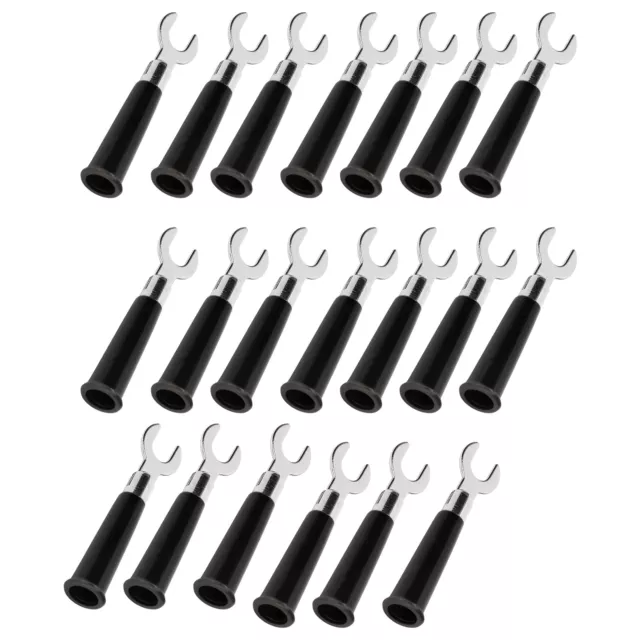 20Pcs 6mm U/Y Type Electrical Crimp Terminals Insulated Fork Spade Wire Conn OBF