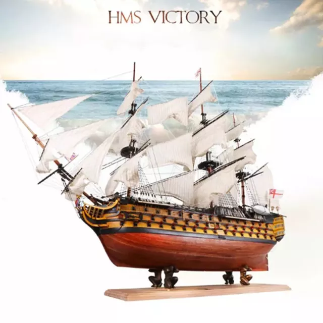 DIY handgefertigtes Montageschiff 21 "Holzsegeln 3D Victory Ship Boat M.EL