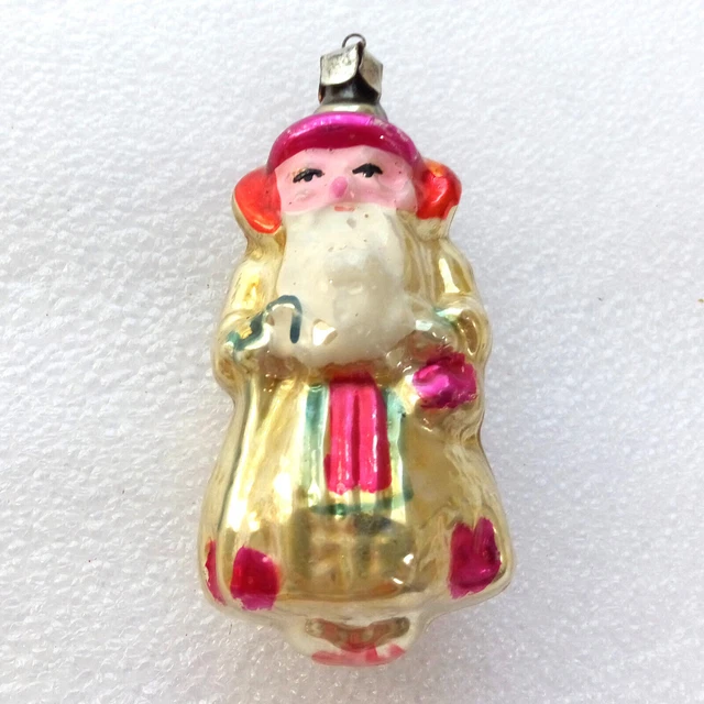 Vecchio ornamento di Natale in vetro vintage, albero di Natale, decorazione...