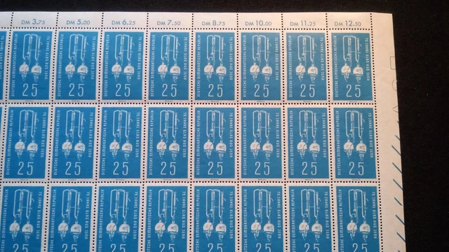 DDR 1959 kpl. Bogen Mi 714 Postfrisch siehe Fotos (A 8258) 5