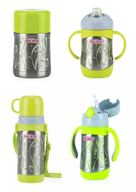 Nuby Stainless Steel Flasks & Food Containers - Childrens Bottles - Baby Bottles