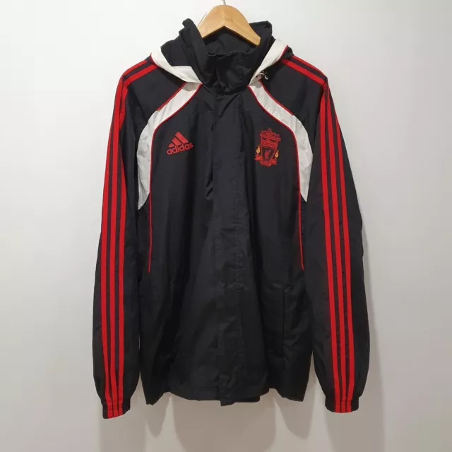 Liverpool FC Adidas Mens Football Jacket Mens Size XL Windbreaker (Broken Zip)