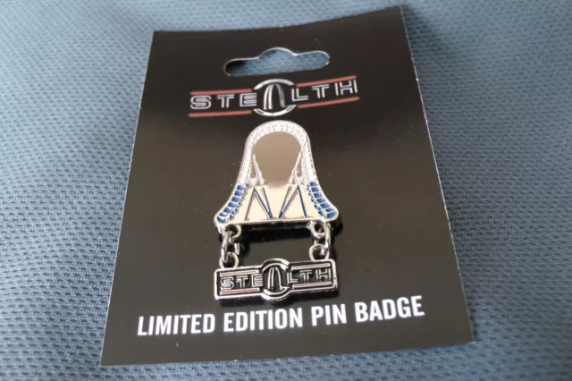 Thorpe Park Stealth pin badge 2016 Merlin