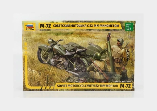 1:35 ZVEZDA ZUNDAPP Ks750 militaire moto sidecar 1941 kit ZS3651 modélisme EUR 11,95 - FR