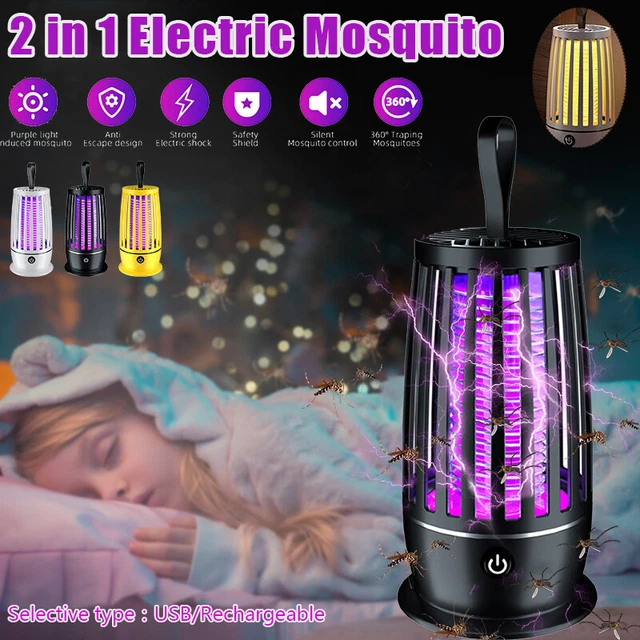 Moskito Killer Insektenvernichter USB Elektrisch LED Lampe Zapper Mückenfalle UV