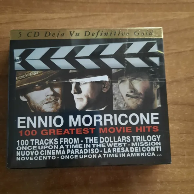 ENNIO MORRICONE 100 greatest movie hits 5 CD Definitive Gold sigillato
