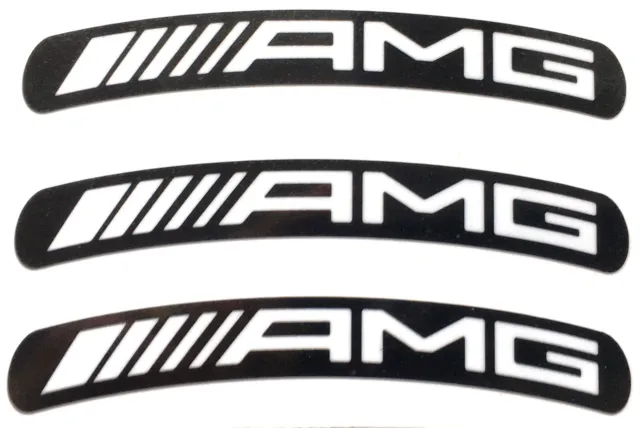 4pcs x Mercedes AMG sticker (90x7mm) for 21-22 rims