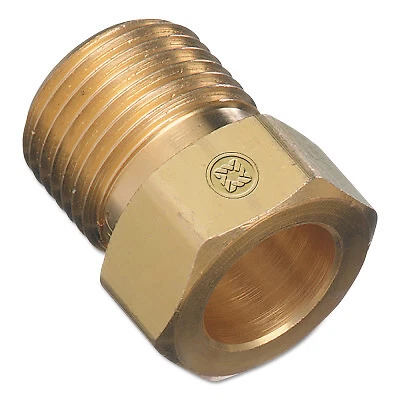 Regulator Inlet Nuts, Medical Breathing Mixtures, Brass, Cga-280 Western