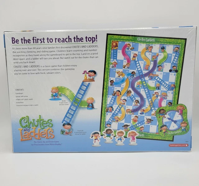 CHUTES AND LADDERS Preschool Board Game Hasbro Milton Bradley 2005 EUR
