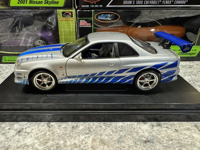 ミニカー FAST&FURIOUS 2001 NISSAN SKYLINE 1/18 00f9ab4eb313484ab338051d180ea4