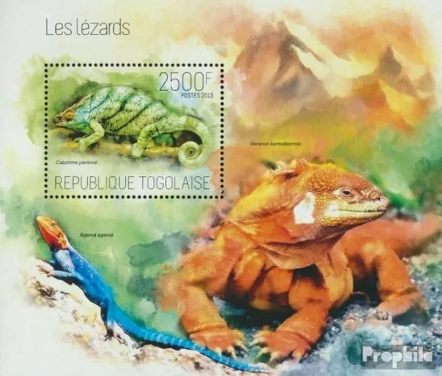 Briefmarken Togo  Mi Block 883 postfrisch Dinosaurier