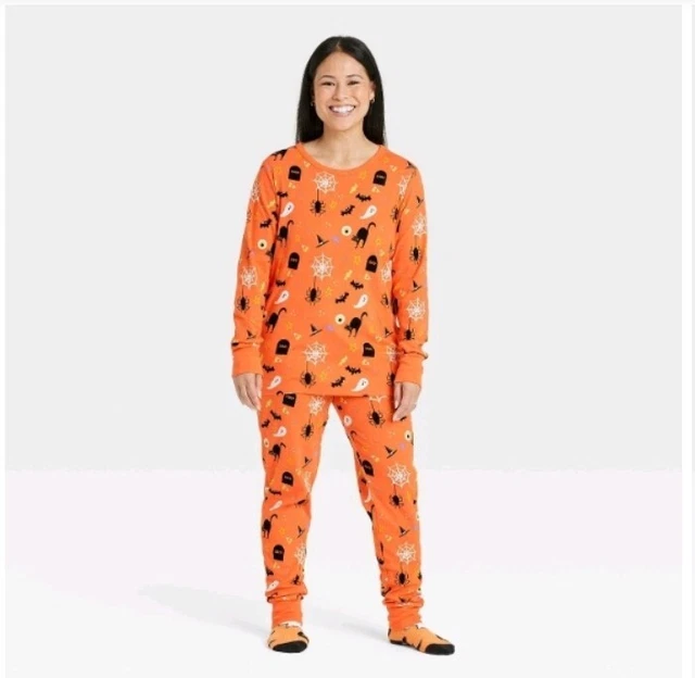 Women's Halloween Print Matching Family Pajama Sleep 2 Piece Set Size XL Target