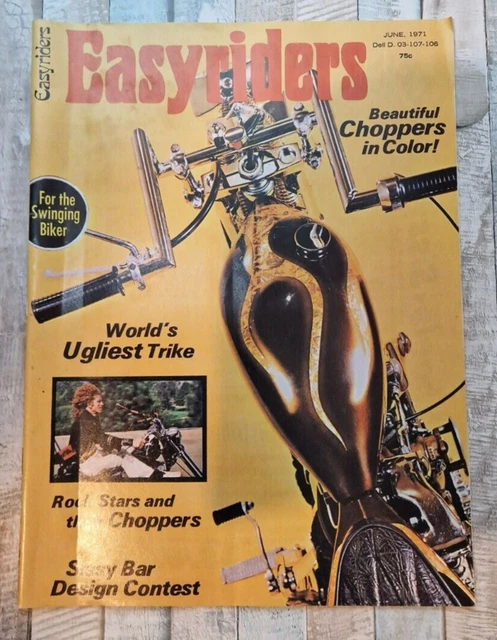EASYRIDERS MAGAZINE JUNE 1971 Issue Number 1 Reissue 3 Staple Version £ ...