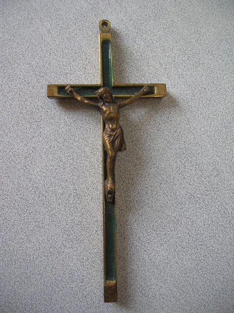croix de zinc de catholique de 56.7*15.8cm pour le bronze européen d'antiquité de style de croix de zinc de catholique de 56.7*15.8cm pour le bronze européen d'antiquité de style de