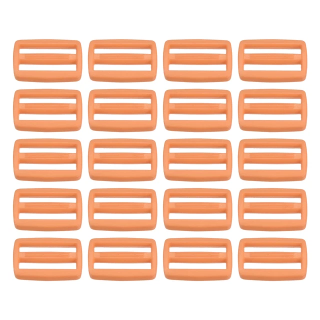Paquete de 1" 100 hebillas deslizantes Tri-Glide correa cierre correa caqui