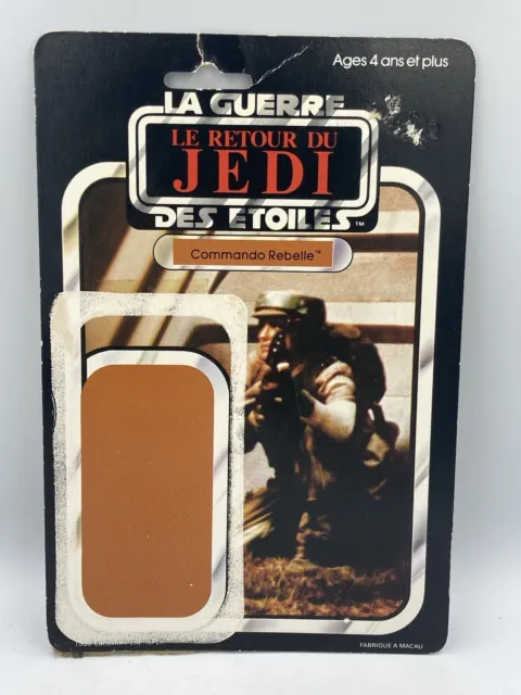 Kenner STAR WARS Vintage Meccano RETOUR DU JEDI REBEL COMMANDO Cardback France