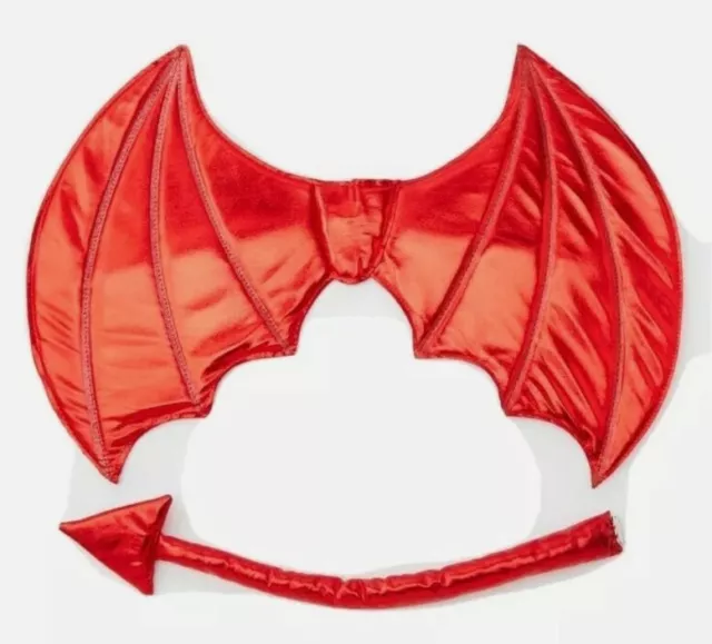 NWT Claire's Devil Wings & Tail Halloween Costume Cosplay 2 Piece Set