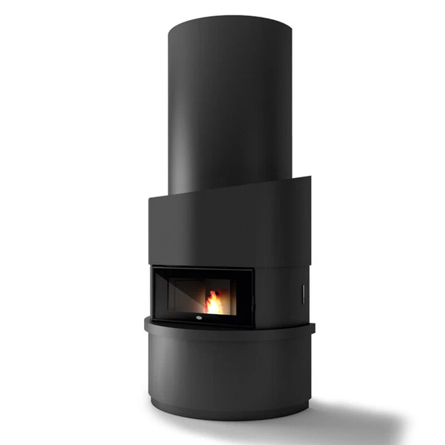 Inserto Caminetto A Pellet Eva Calor Michelangelo Nero 12Kw