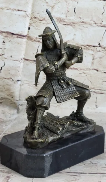 Bronze Sculpture **DEAL** Signed Original Kamiko Japanese Samurai War Statue