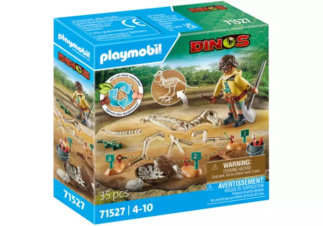 PLAYMOBIL®  Dinos 71527 Ausgrabungsstätte mit Dino-Skelett, NEU & OVP