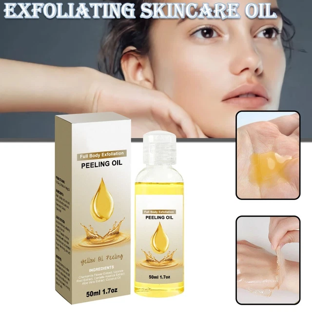 Olio esfoliante giallo 50 ml super resistenza pelle scura schiarente D