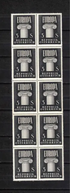 s 40492 DEALER STOCK AUSTRIA 1960 MNH** EUROPA CEPT 1v x10