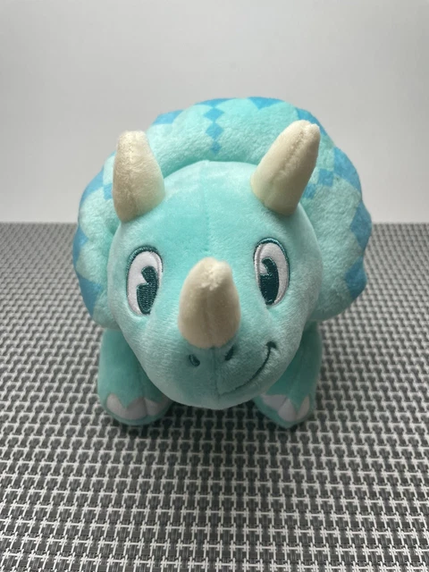 Disney World Animal Kingdom Dinoland  Blue Triceratops Dinosaur Plush Toy