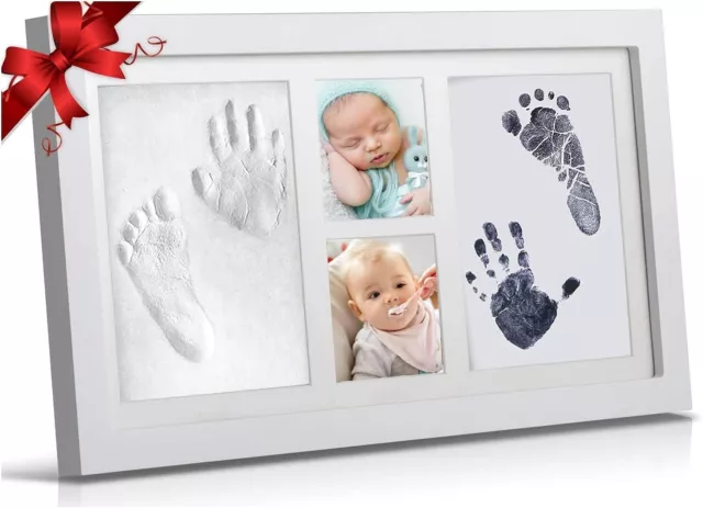 KeaBabies Baby Footprint Kit - Baby Hand and Footprint Kit - Baby Shower Gifts for Mom - Baby Keepsake - Personalized Baby Picture Frame Print Kit - B