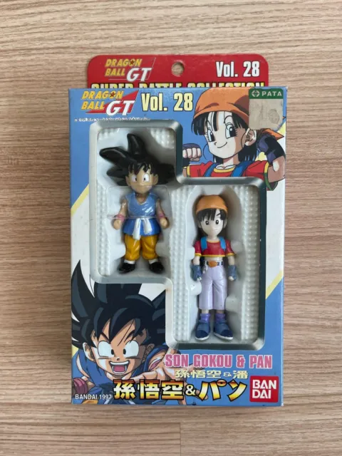 Dragon Ball GT 1997 Super Battle Collection Vol.28 GOKU & PAN Figure Bandai NEW