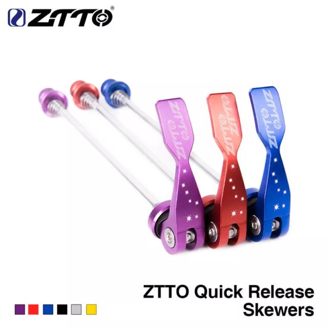 ZTTO MTB Road Bike QR Skewers AL Alloy Bicycle Quick Release Skewers 130mm/135mm