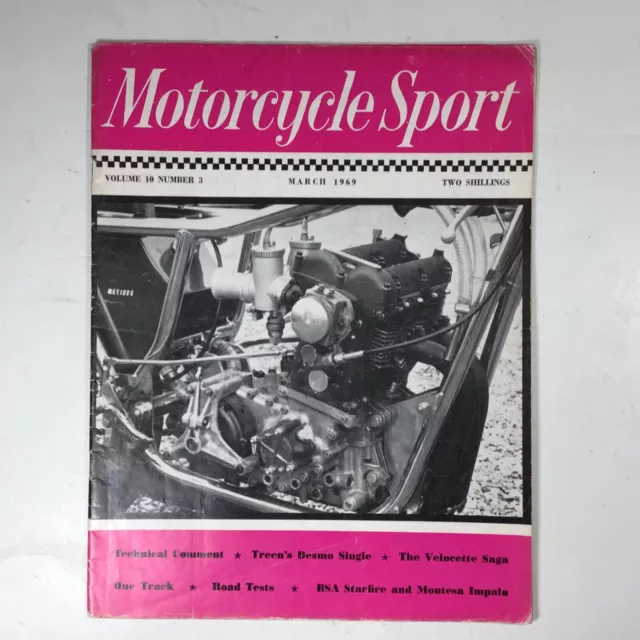 Vintage Motorcycle Sport Magazine March 1969 British Teesdale Publishing England