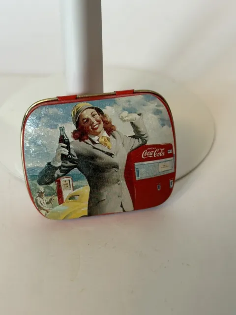Vintage Coca-Cola Coke  Pill Tin Container Pocket tin - Stay Refreshed With Coke