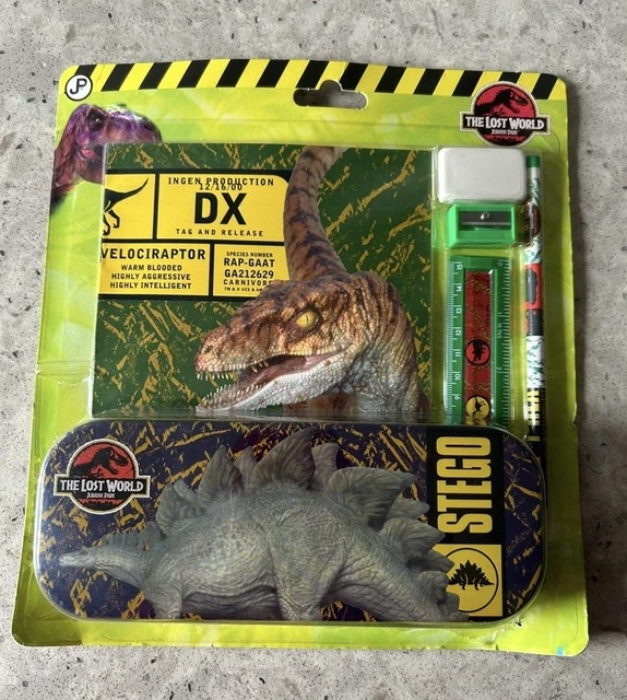 RARE JURASSIC PARK The Lost World Vintage School Pack 1996 Pencil Case ...
