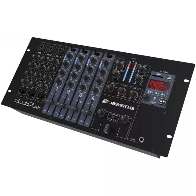 Table de mixage auna DJ-22BT MKII Table de mixage DJ 3/2 canaux, Bluetooth  , 2x USB