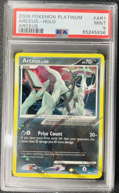 Pokemon Card PSA 9 MINT Arceus 2009 Platinum Arceus Ultra Rare Holo #AR1