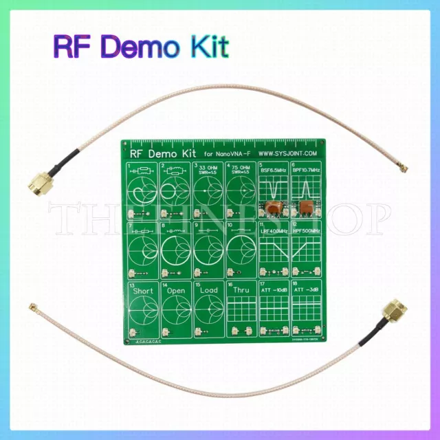 PCB RF Tester Board Filter Attenuator Kit for NanoVNA-F Vector Network Anaylzer