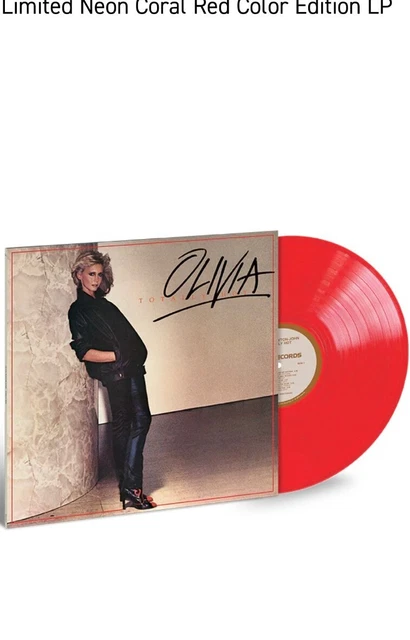 Presale Olivia Newton John Totally Hot Ltd Ed Neon Coral Red Vinyl Rare U S Only