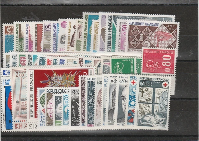 Timbre Année complète France 1975 tous neufs luxe