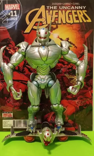 Marvel Legends ULTRON + UNIQUE STAND + GREAT COMIC THE UNCANNY AVENGERS # 11 Marvel Legends ULTRON + UNIQUE STAND + GREAT COMIC THE UNCANNY AVENGERS # 11