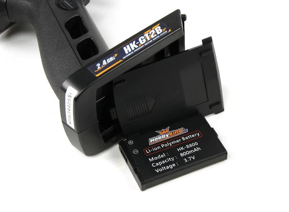 RC HobbyKing HK-GT2B 3CH 2.4GHz Transmitter and Receiver w/Rechargable Li-i 3