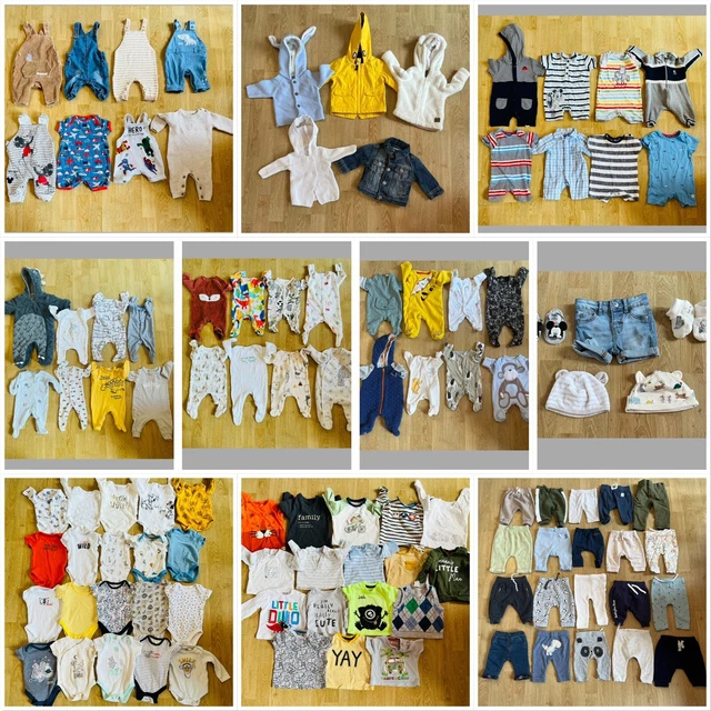 Huge Baby Boys Age Newborn Upto 1 Month 0/3 Months Clothes Bundle 100+ Items