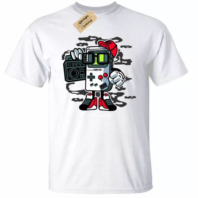 Gioco Bambino T-Shirt Uomo Gamer Ragazzo Computer Nerd Rétro Geek Idea Regalo