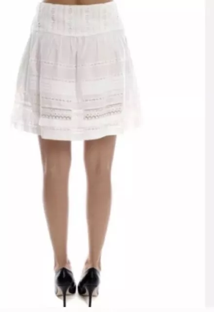 Sea (Brand) Lace Up White Skirt. Size 2. NWT. Retail- $200 3