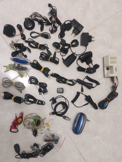 Stock Various Cables Feeders Mobile Phones Headphones Adapters Etc