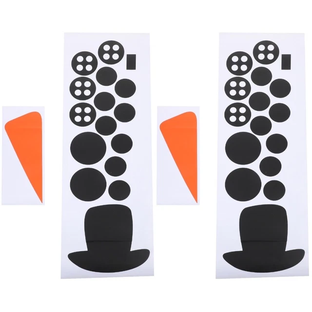 2x Weihnachten Wand Abziehbilder Wand Schneemann Aufkleber