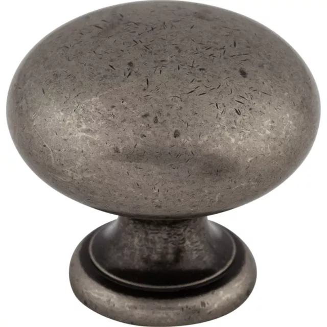 Top Knobs Cabinet  Mushroom Knob 1 1/4 Inch Pewter Antique